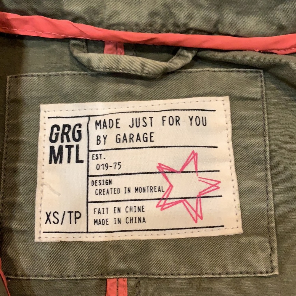 Garage spring/fall jacket - Size Extra small - Picture 6 of 11